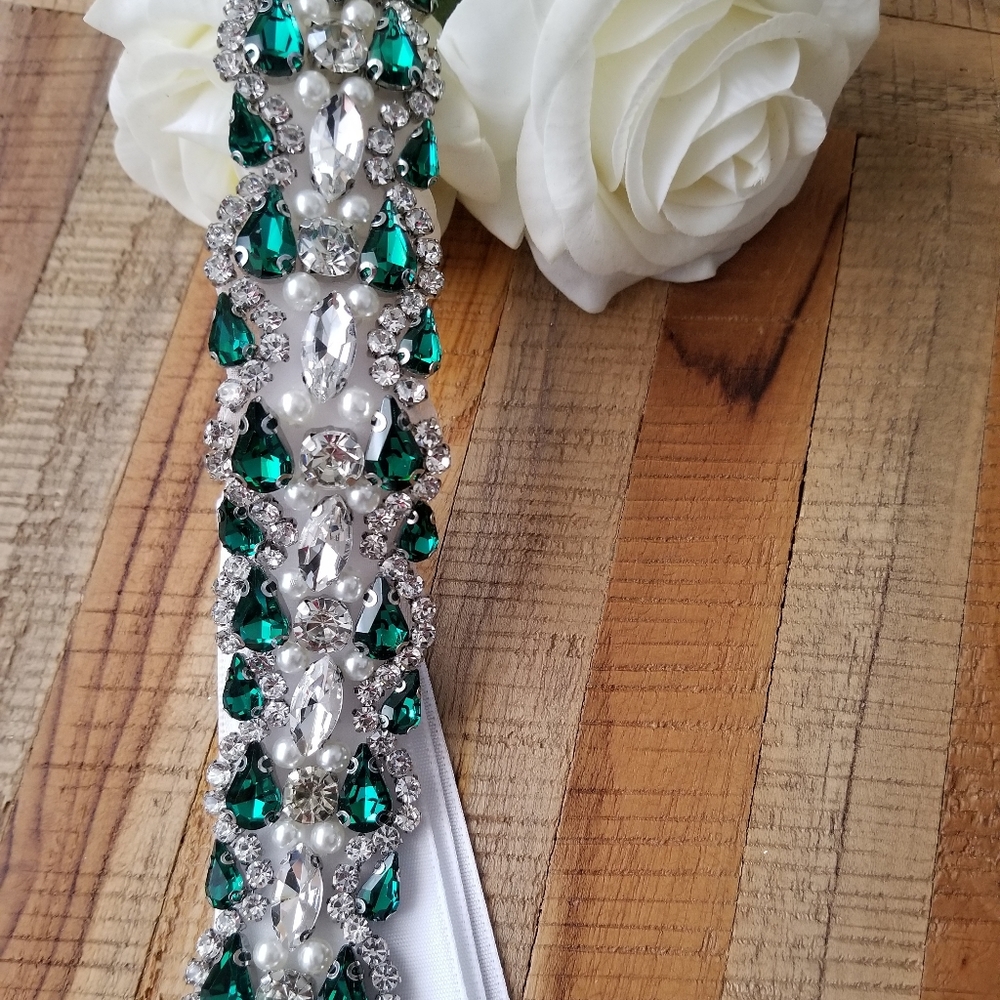 NEW Bridal Belt Emerald